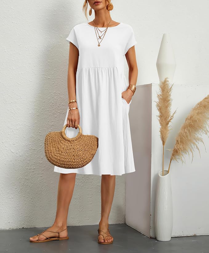 White Midi Dress