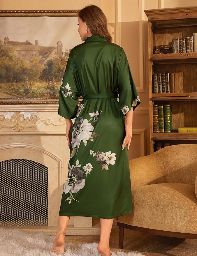 Dark Green Floral