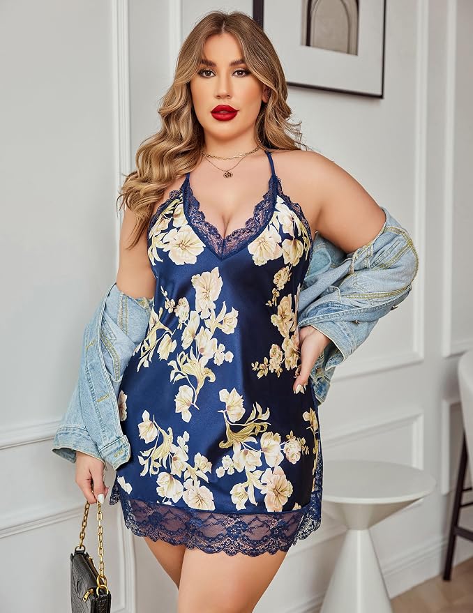 Navy Blue Floral