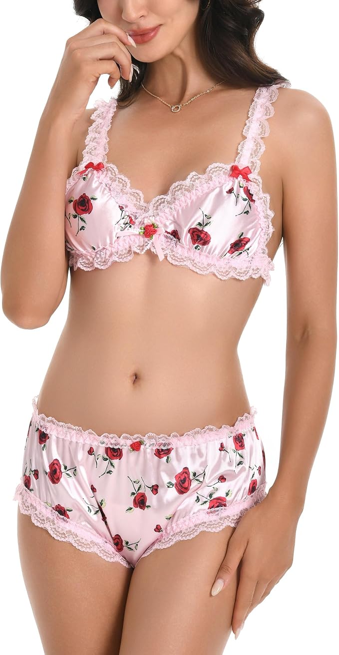 Baby Pink - Red Roses