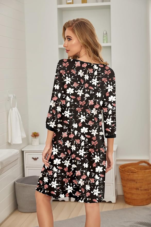 White Red Floral