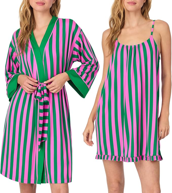 Pink & Green Stripe