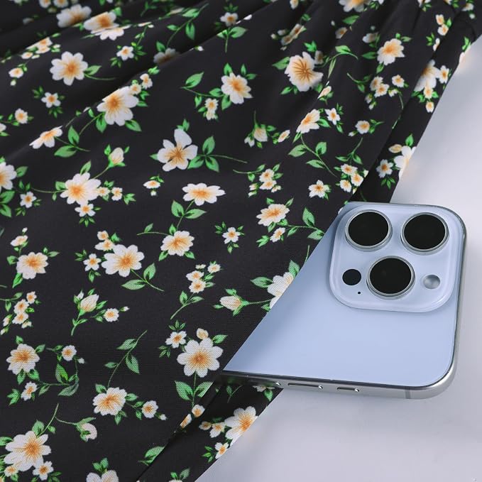 Black Yellow Floral