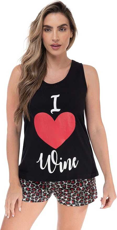 Black - Heart Wine Leopard