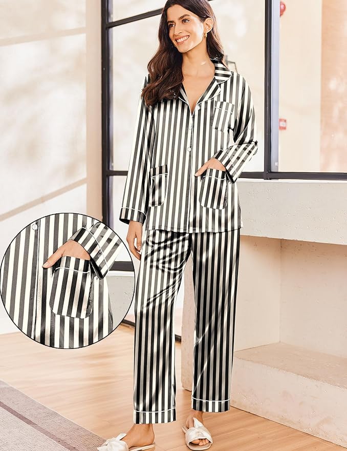 Black Champagne Stripe