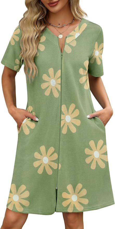 Green Floral Print