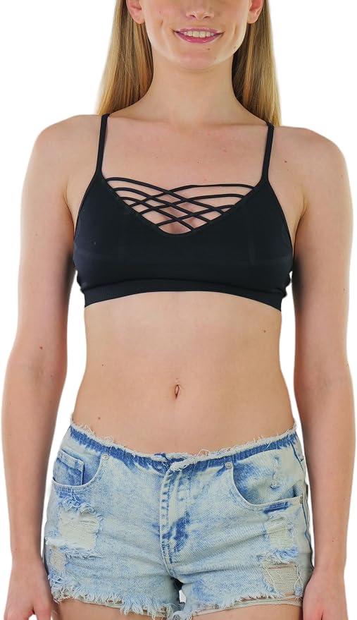 Strappy Front Cage - Black