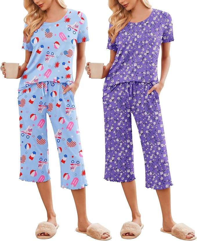 Purple Floral /Cartoon