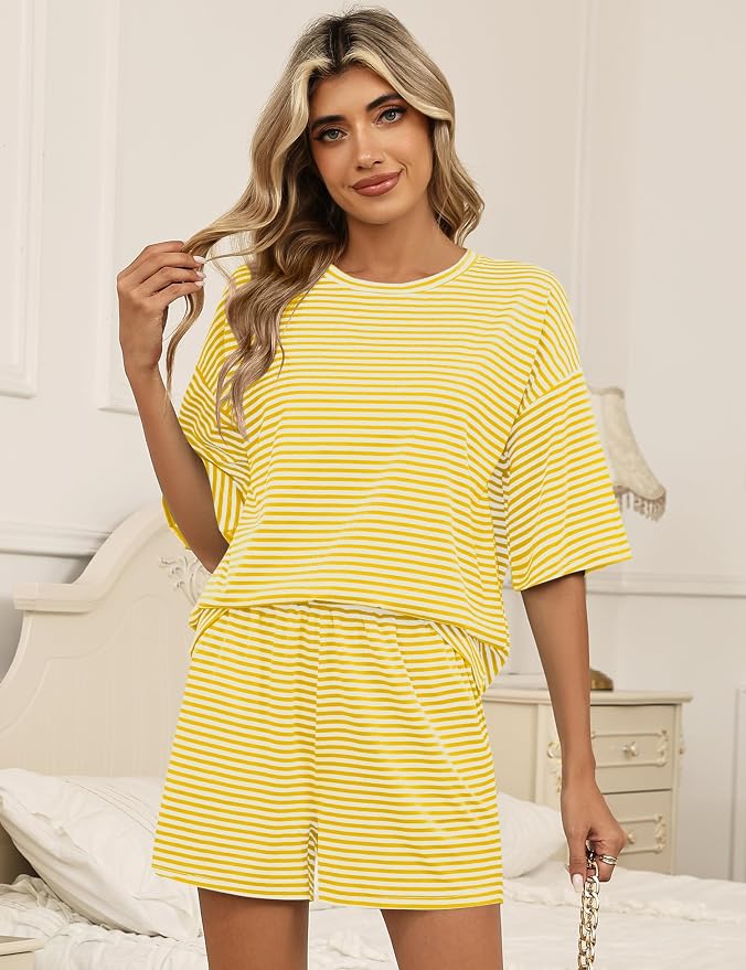White Yellow Striped