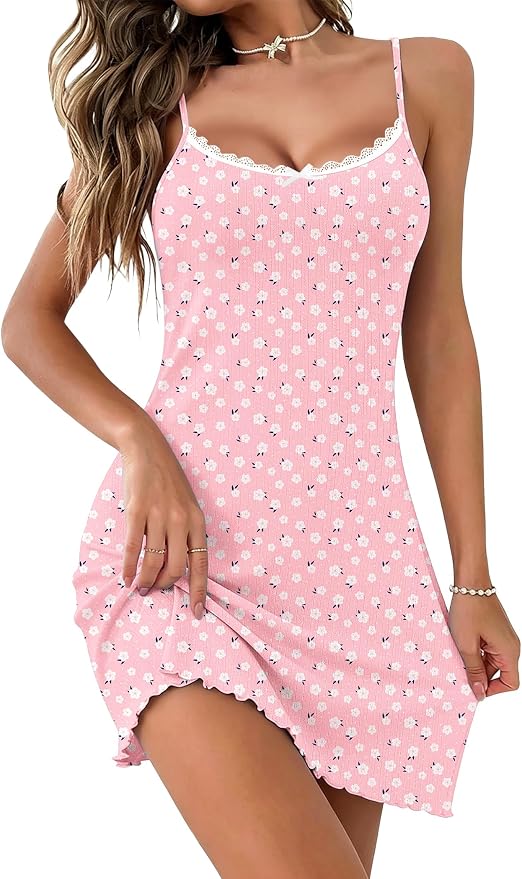 Pink White Florals