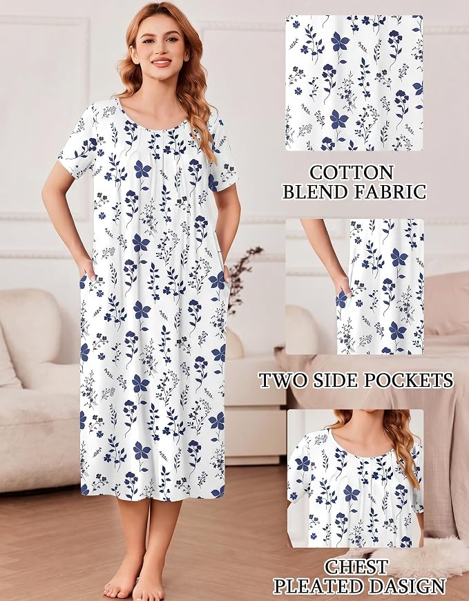 Navy Blue Flower