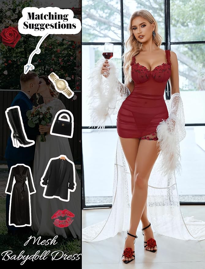 Wine Red Floral