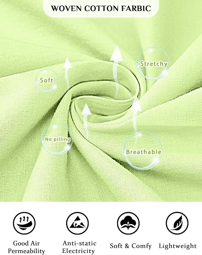 Woven-100% Cotton Fruit Green