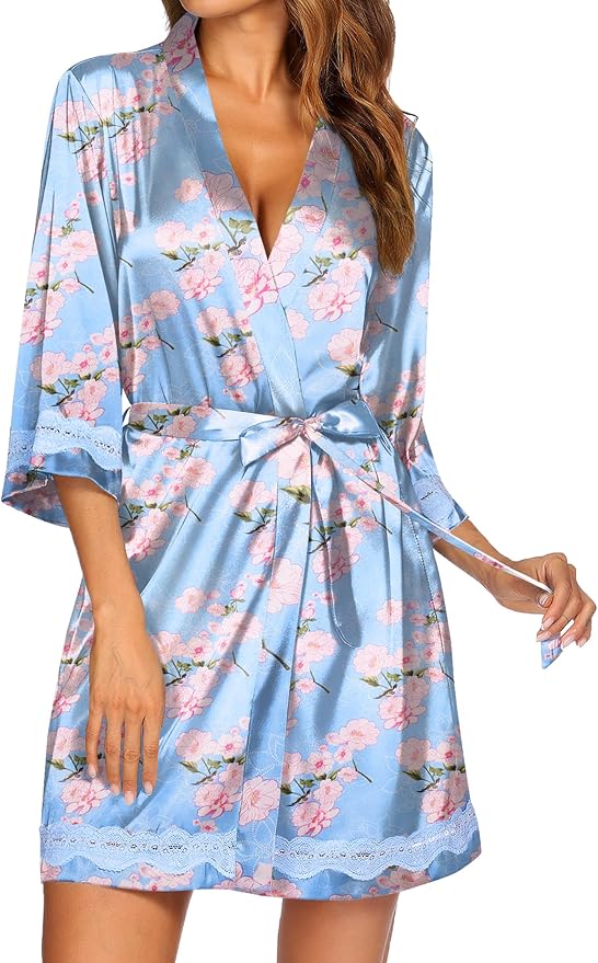 Blue Pink Floral