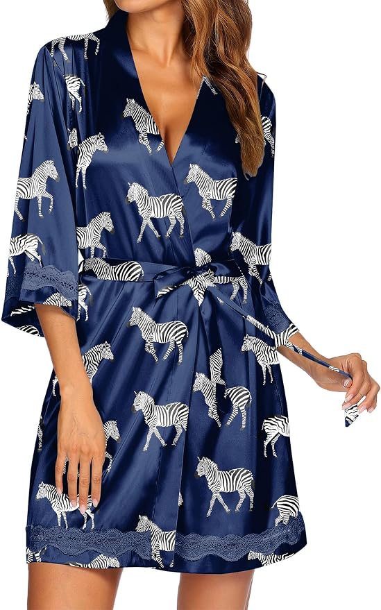 Navy Blue Zebra