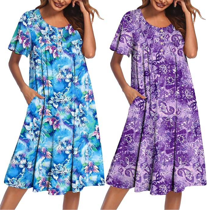 Print Blue/Print Purple