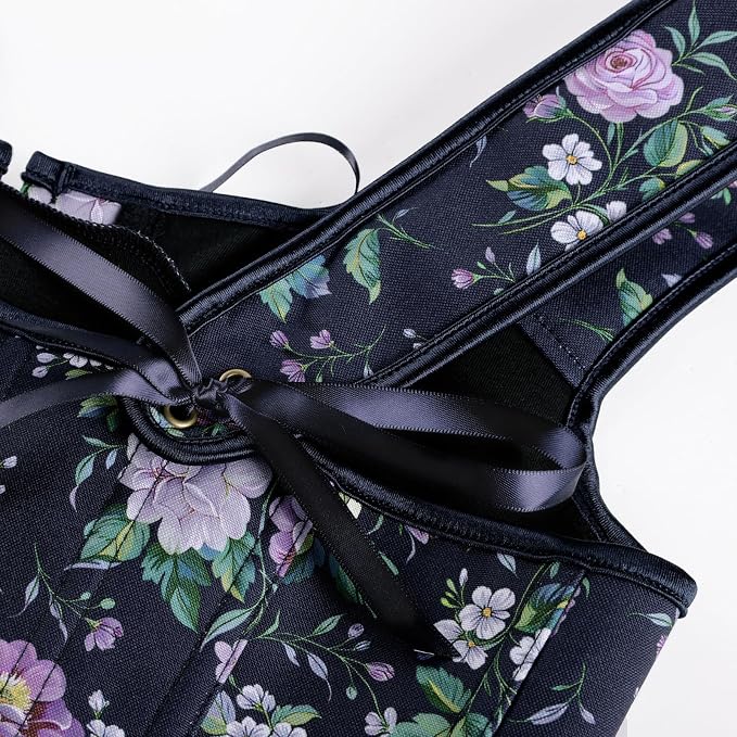 Navy Purple Floral