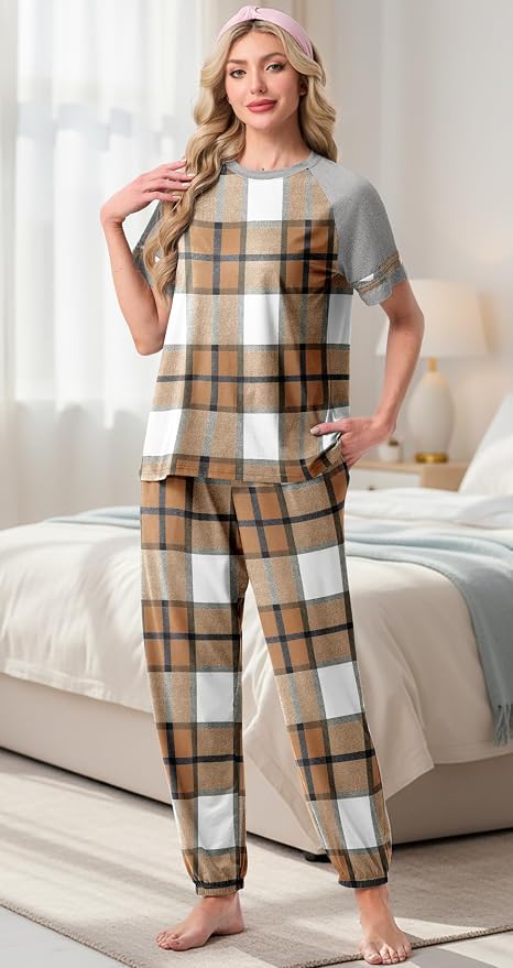 Fp-brown White Plaid