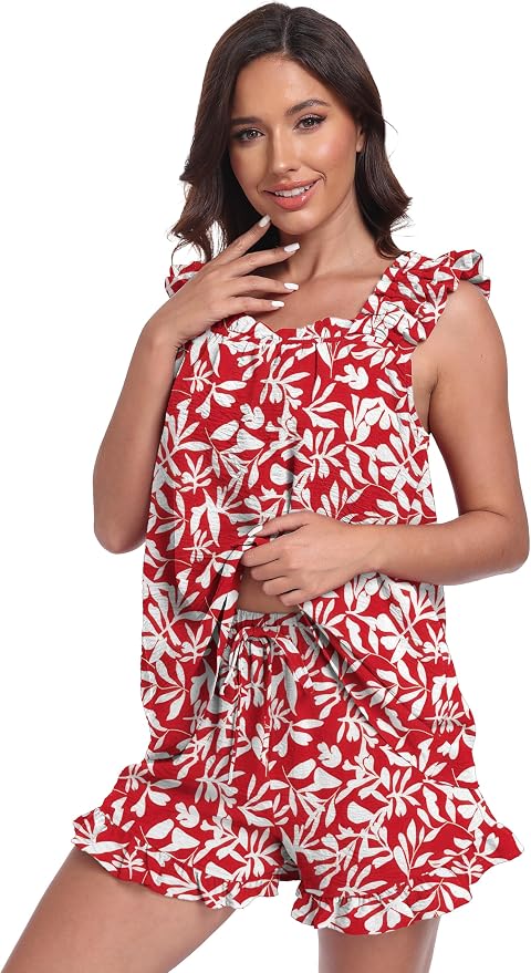 Floral Red White