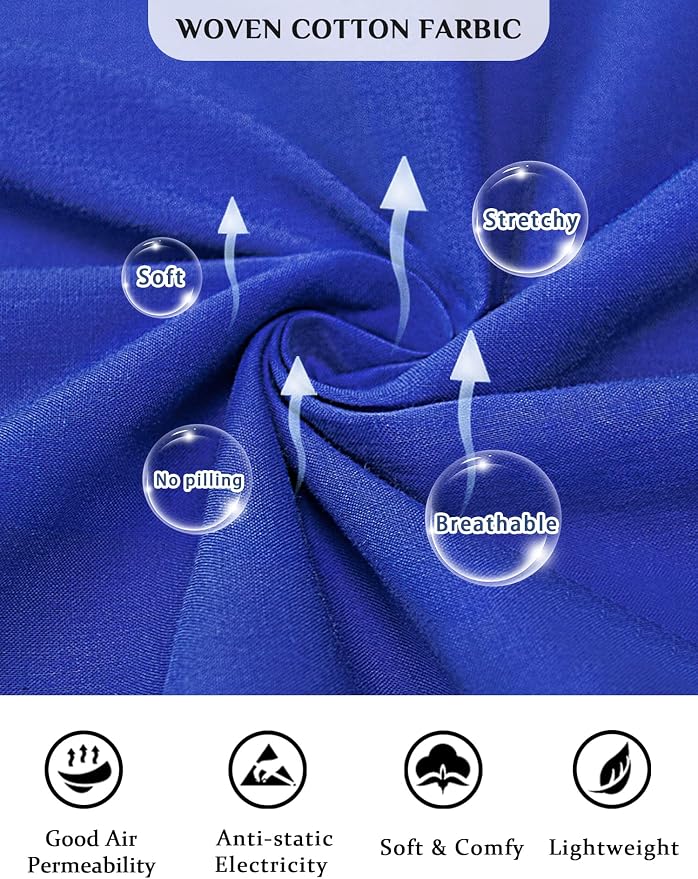 Woven-100% Cotton Royal Blue