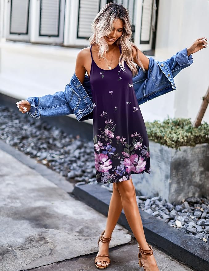 2 Pack Black & Purple Floral