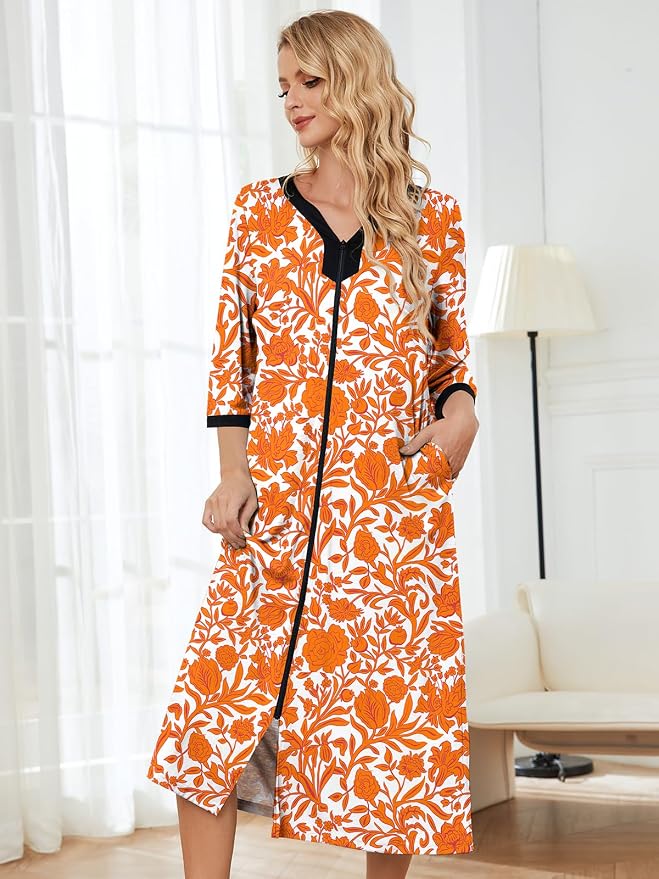 Orange Floral
