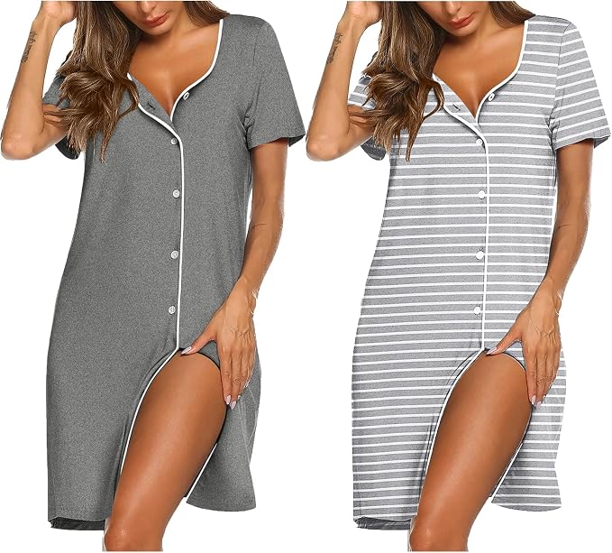 Grey/Grey Stripe
