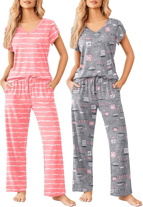 Coffee Gray/Pink Stripe
