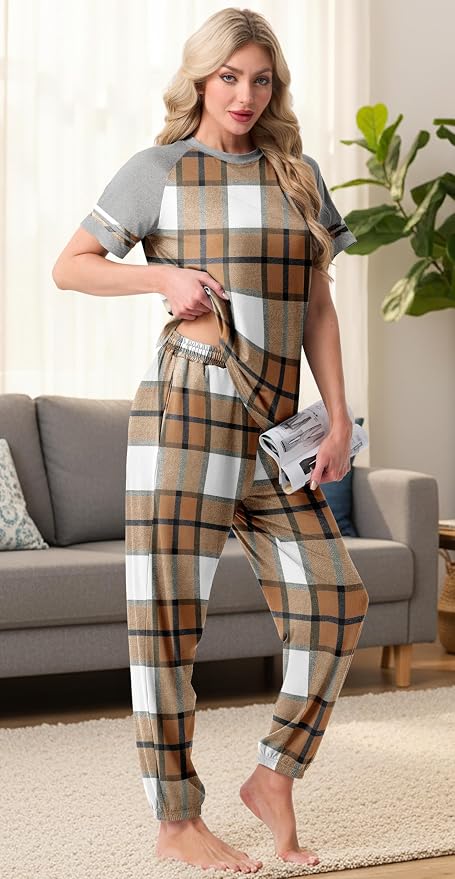Fp-brown White Plaid