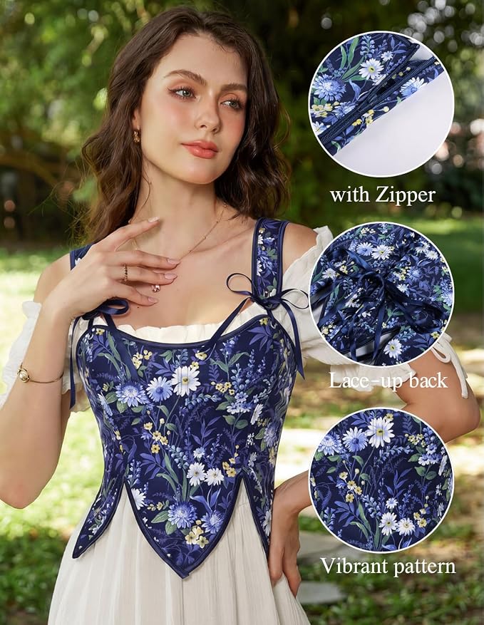 Navy Blue Floral