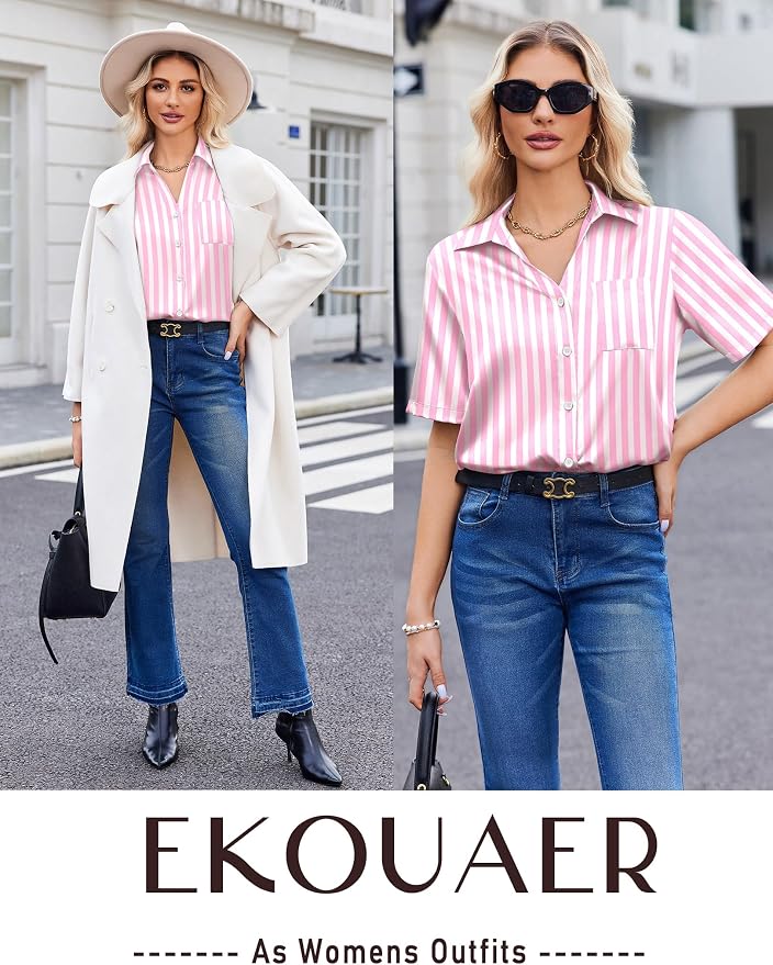 Pink White Stripe