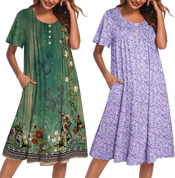 Floral Green/Small Florals Purple