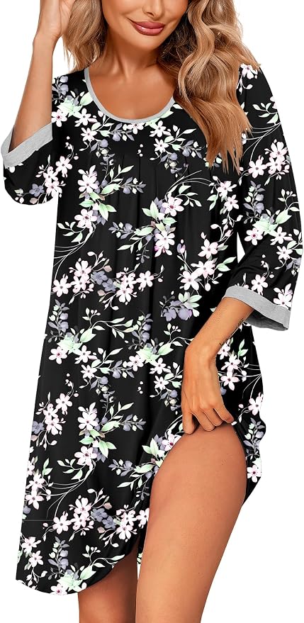 Floral Black Pink