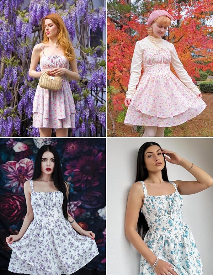 Blue White Floral