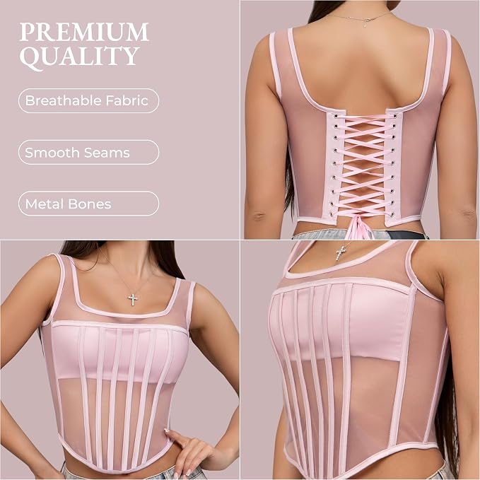 Pink - Measure Your Body & Use the Size Chart!