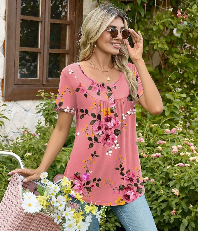 Short Peach Pink