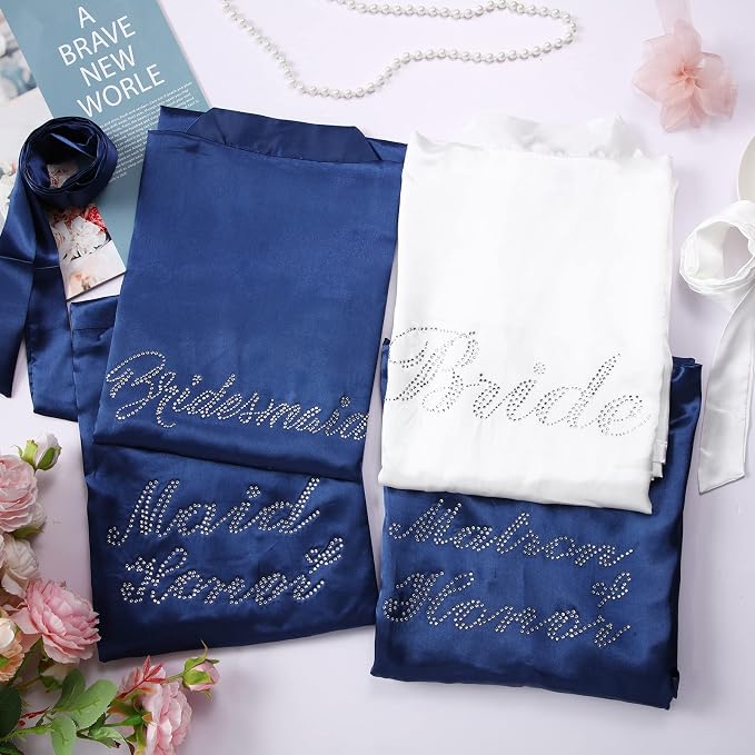White, Navy Blue
