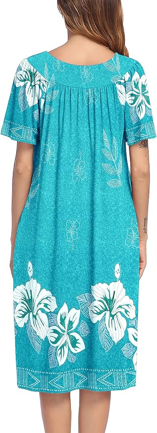 Green White Floral