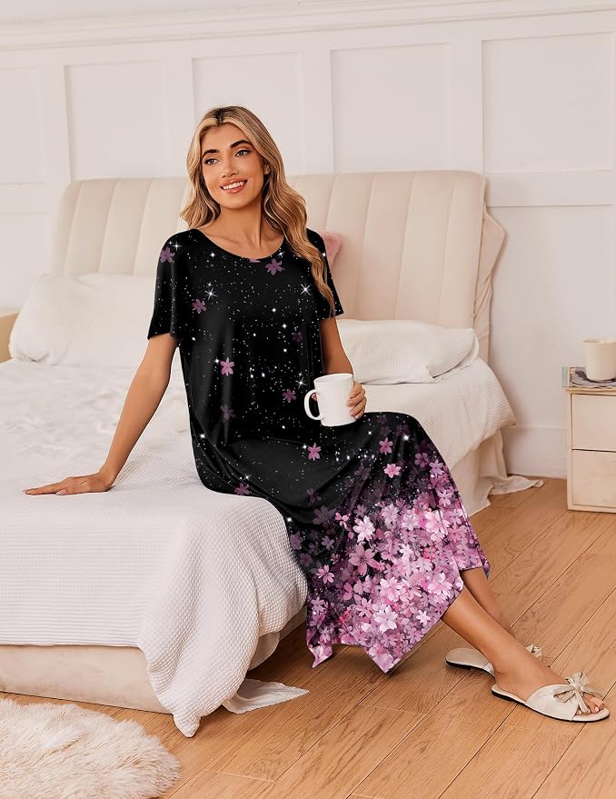 Black/Black Pink Floral/Green Floral