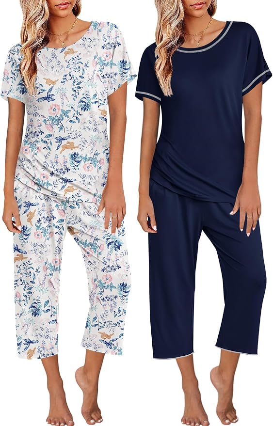 Blue Flowers, Navy Blue