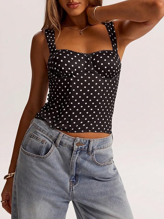 Black Polka Dots Print