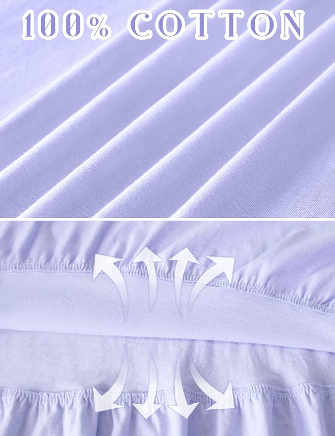 100% Cotton Light Purple