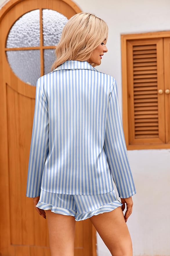 Striped Blue