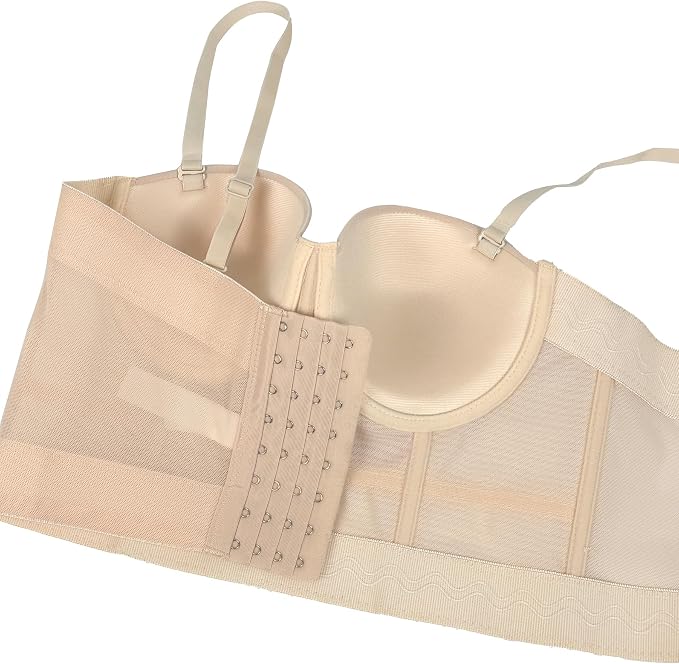 Mesh Breath Crop Top Beige
