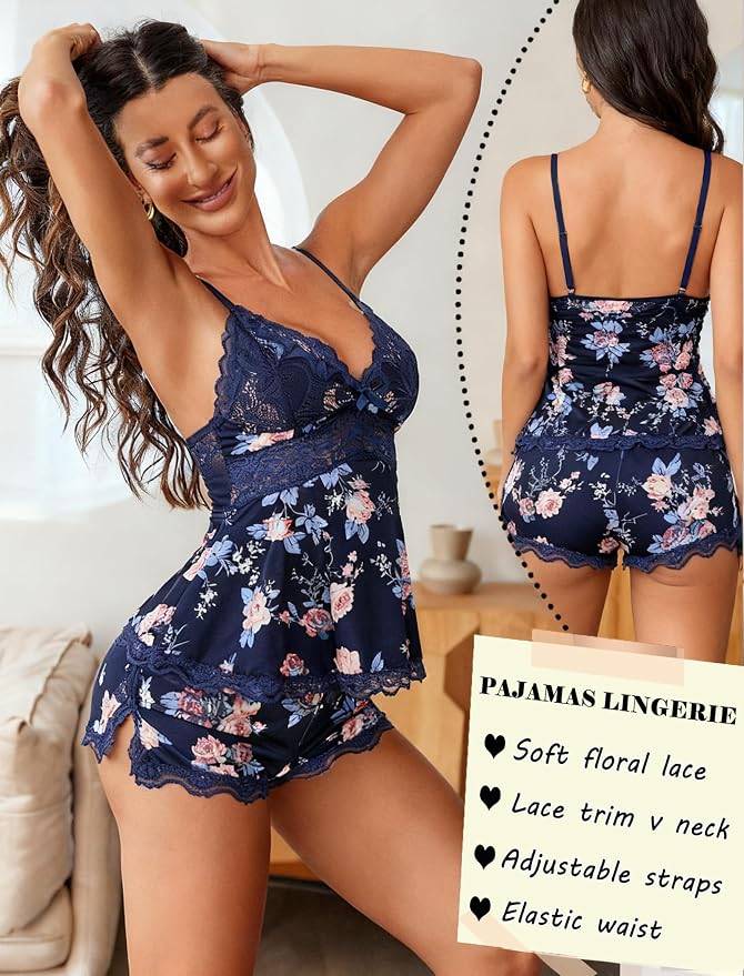 Navy Blue Floral