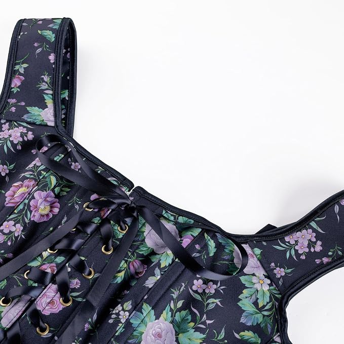 Navy Purple Floral