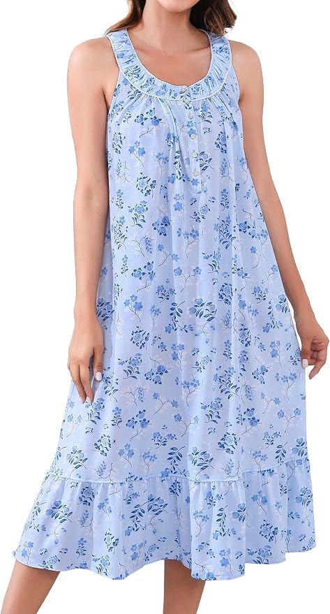 Knit-60% Cotton Blue Crabapple Blossoms