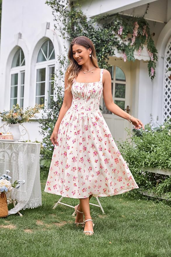 Beige Pink Floral