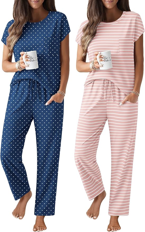 Pink Stripe/Blues Dots
