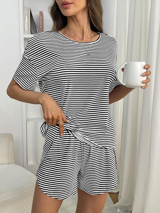 Black White Striped